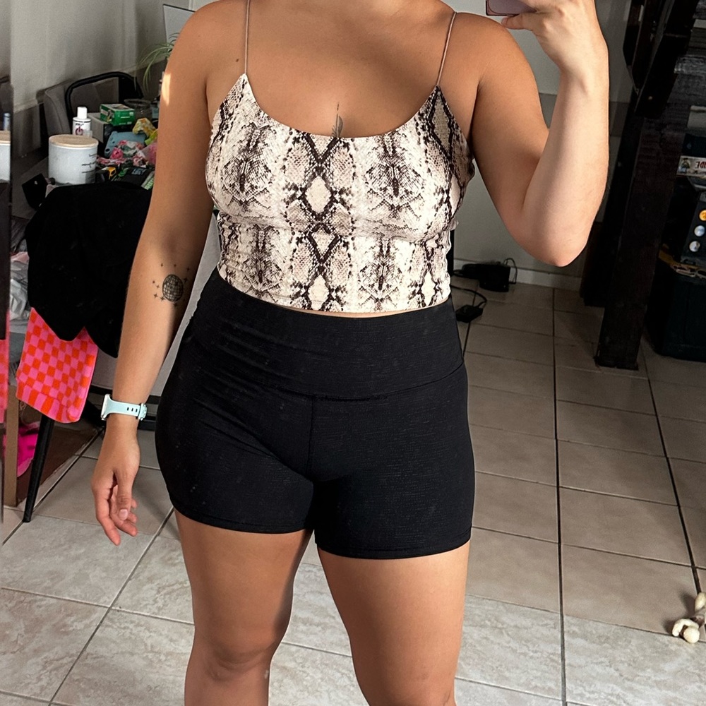 The Garage spaghetti strap crop top size L